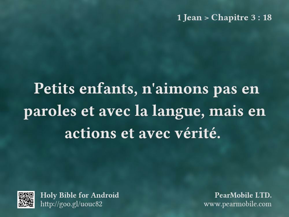 1 Jean, Chapitre 3:18